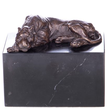 Bronze Figur Tiger 11x12x7cm
