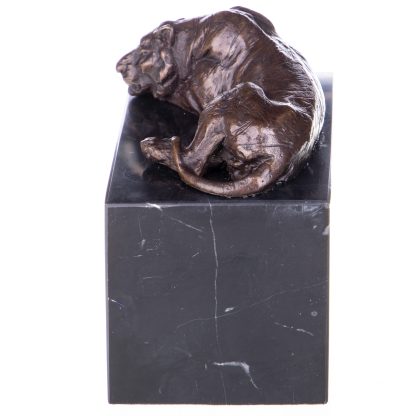 Bronze Figur Tiger 11x12x7cm2