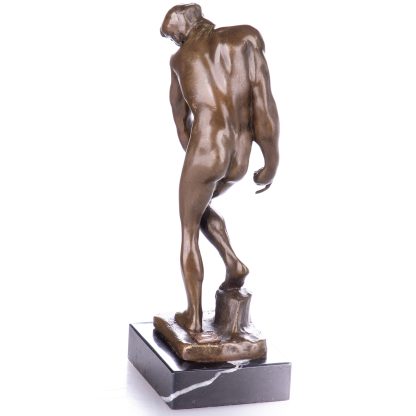 Bronzefigur Männlicher Akt Adam nach Rodin 20x10x7cm2