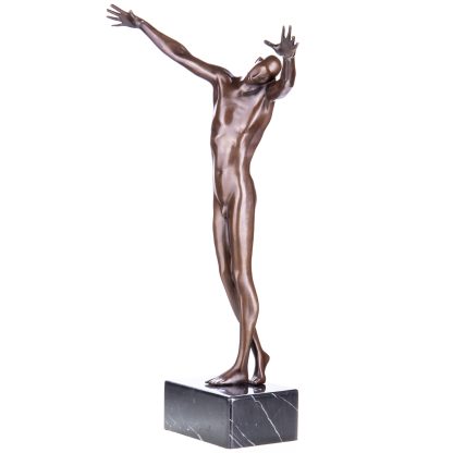 Moderne Bronze Figur Männlicher Akt 61x33x19cm2