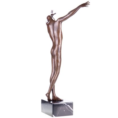 Moderne Bronze Figur "Männlicher Akt" 61x33x19cm – Bild 4