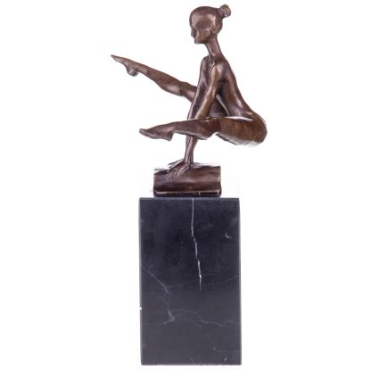 Moderne Bronze Figur Turnerin 25x22x12cm2