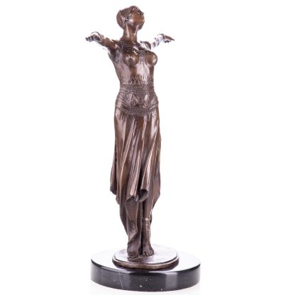 Art Deco Bronze Figur Tänzerin 37x30x16cm2