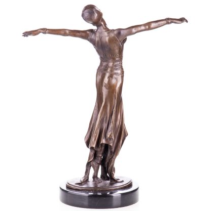 Art Deco Bronze Figur Taenzerin 37x30x16cm3 416x416 - Art Deco Bronze Figur "Tänzerin" 37x30x16cm