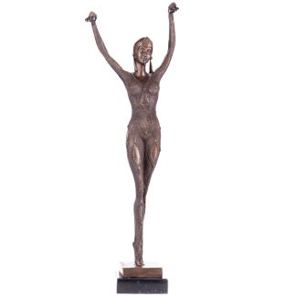 Art Deco Bronzefigur Tänzerin Dourga nach D.H.Chiparus 56x18x9cm