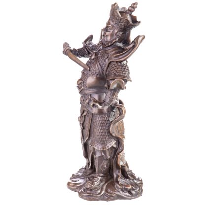 Asiatica Bronzefigur Chinesischer Wächtergott 24x15x10cm2