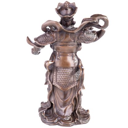 Asiatica Bronzefigur "Chinesischer Wächtergott" 24x15x10cm – Bild 3