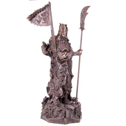 Asiatica Bronzefigur "Legendärer Chinesischer General Guan Yu" 66x28x26cm – Bild 9