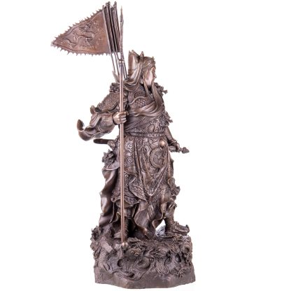 Asiatica Bronzefigur "Legendärer Chinesischer General Guan Yu" 66x28x26cm – Bild 10