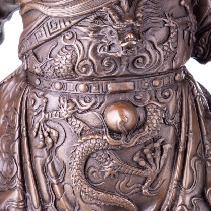 Asiatica Bronzefigur "Legendärer Chinesischer General Guan Yu" 66x28x26cm – Bild 3