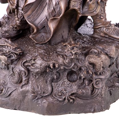 Asiatica Bronzefigur "Legendärer Chinesischer General Guan Yu" 66x28x26cm – Bild 5