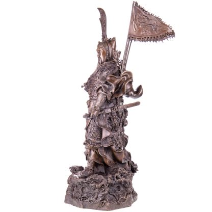 Asiatica Bronzefigur "Legendärer Chinesischer General Guan Yu" 66x28x26cm – Bild 7