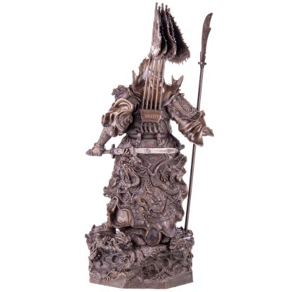 Asiatica Bronzefigur "Legendärer Chinesischer General Guan Yu" 66x28x26cm – Bild 8