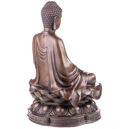 Asiatica Bronzefigur Sitzender Buddha 34x21x21cm2