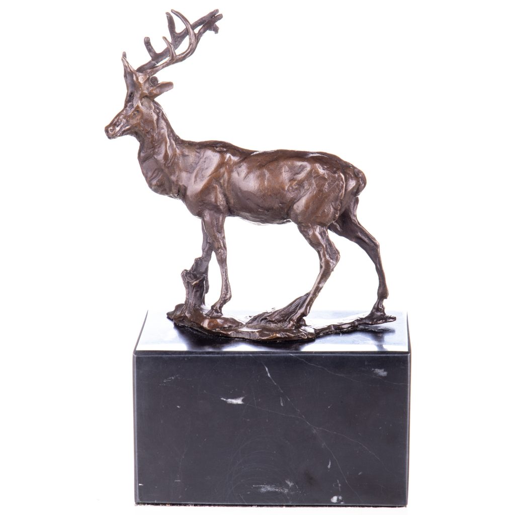 Bronze Figur Hirsch 21x13x7cm Bronze Figur Hirsch 21x13x7cm