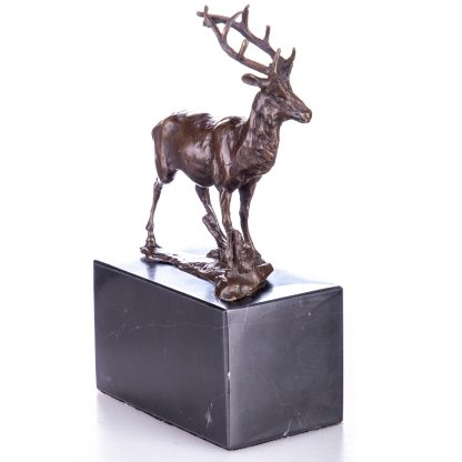 Bronze Figur Hirsch 21x13x7cm2