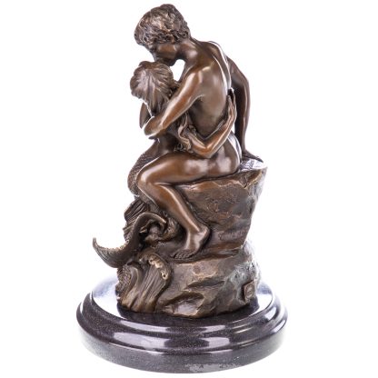 Bronze Figur Liebespaar Mann und Meerjungfrau 25x18x17cm4 416x416 - Bronze Figur "Liebespaar Mann und Meerjungfrau" 25x18x17cm