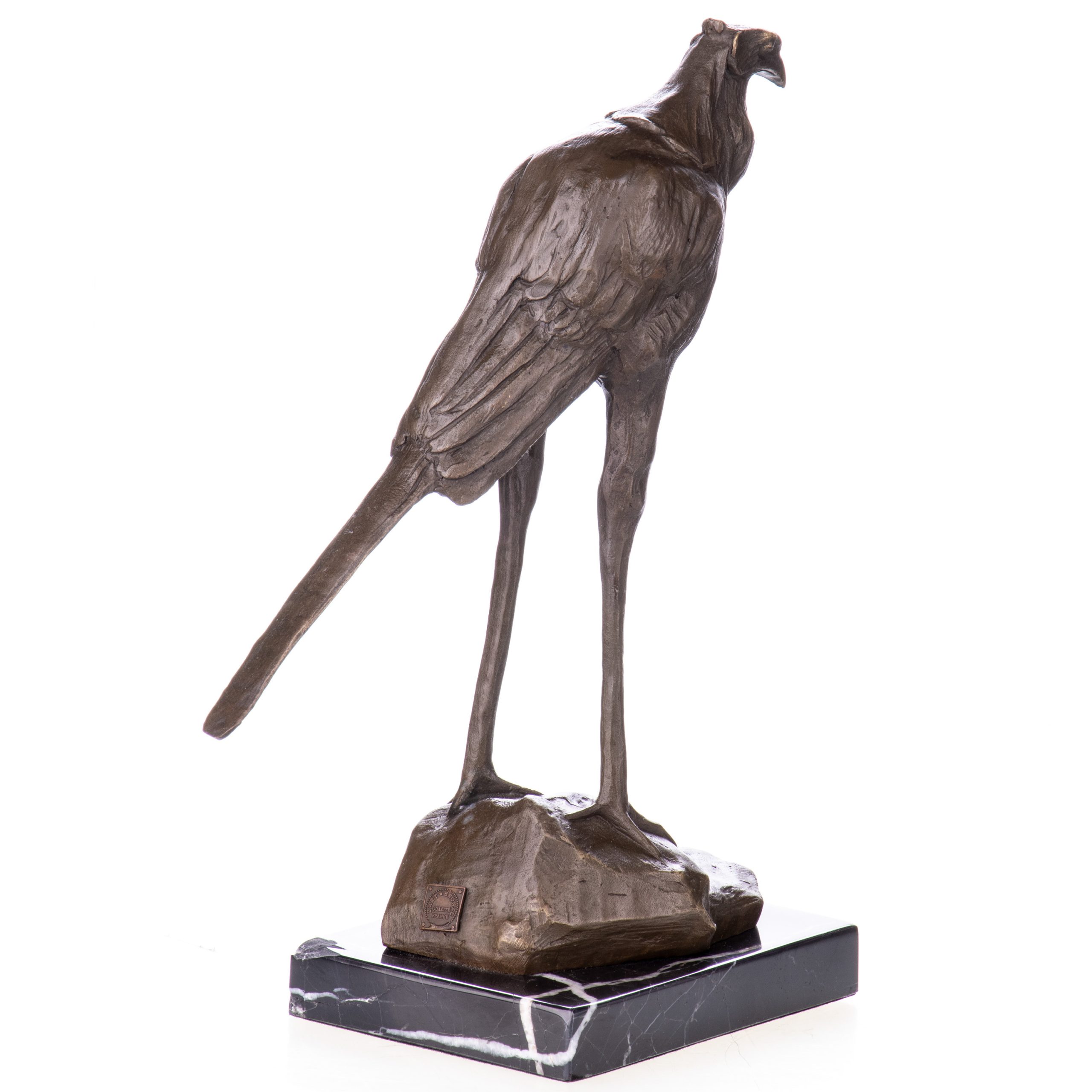 Bronze Figur Vogel Sekretär nach Bugatti 27x20x10cm3 Bronze Figur Vogel "Sekretär" nach Bugatti 27x20x10cm – Bild 3
