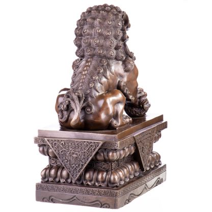 Asiatica Bronzefigur Chinesischer Tempelwaechter Loewe links 42x31x20cm4 scaled 416x416 - Asiatica Bronzefigur "Chinesischer Tempelwächter Löwe" links 42x31x20cm