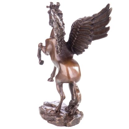 Bronzefigur Geflügeltes Pferd Pegasus 18x16x9cm2
