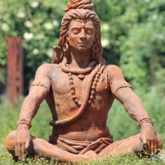Gott Shiva sitzend Steinguss, Edition Oxid 90x55x76cm