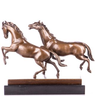 Bronzefigur Pferde galoppierend 31x42x18cm