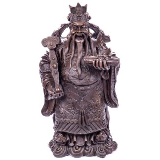 Asiatica Bronzefigur Chinesischer Glücksgott Fu Xing 57x35x26cm