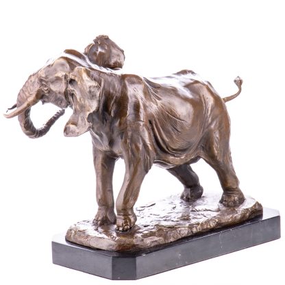 Bronzefigur Elefant 29x35x19cm – Bild 3
