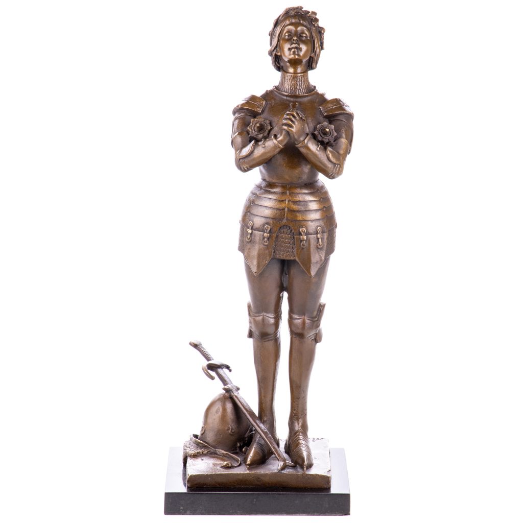 Bronzefigur Jeanne d'Arc nach Mercier 38x14x13cm