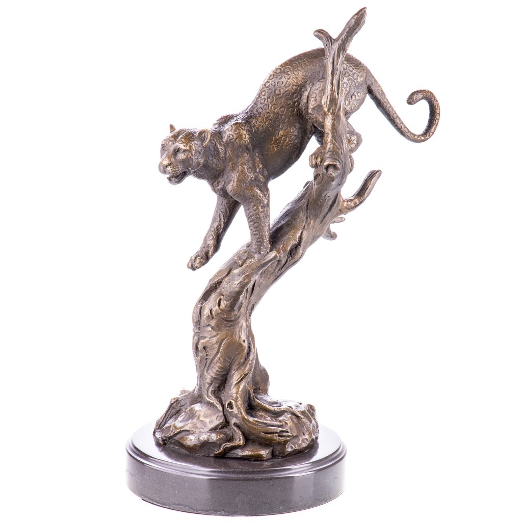 Bronzefigur Leopard 43x28x20cm