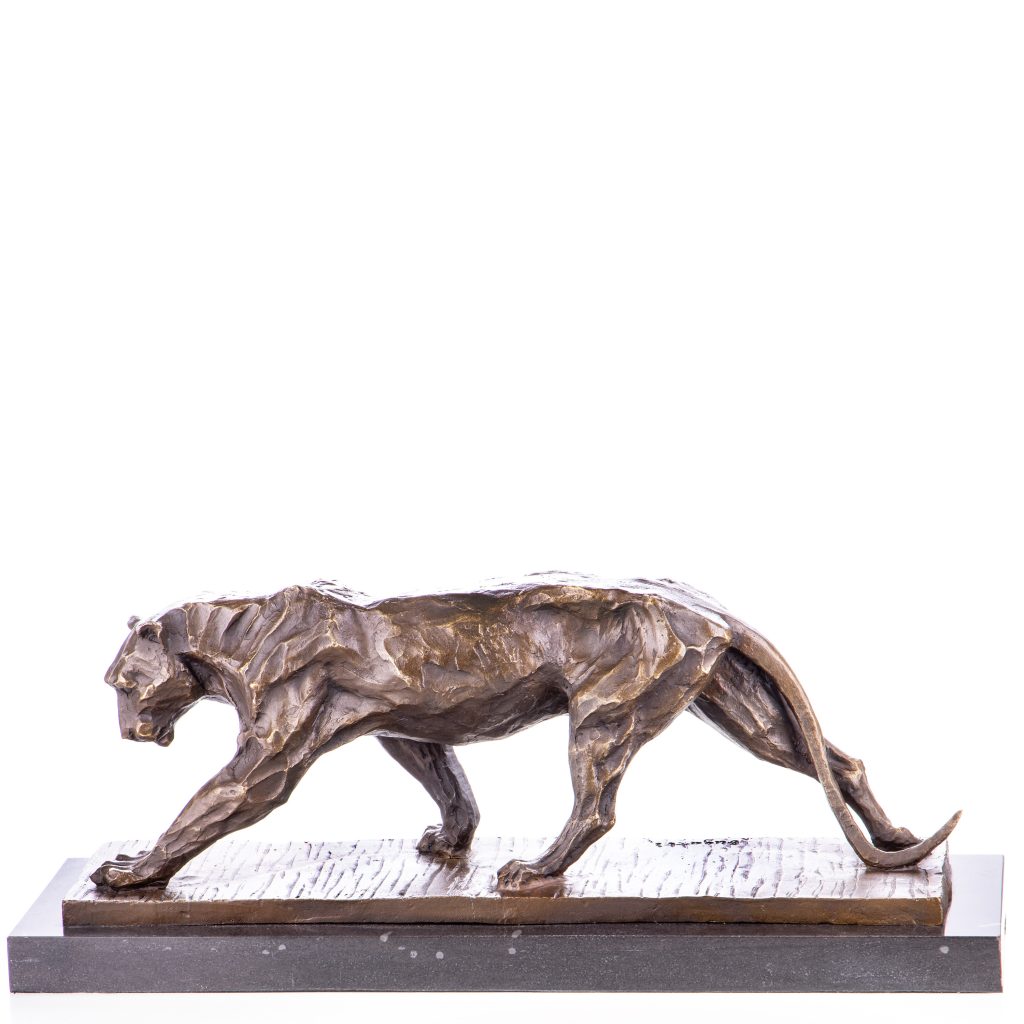 Bronzefigur Panther nach Bugatti 21x52x16cm Bronzefigur Panther nach Bugatti 21x52x16cm