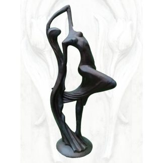 Traumtänzer Ekstase Steinguss, Bronze Effekt 125x56x36cm