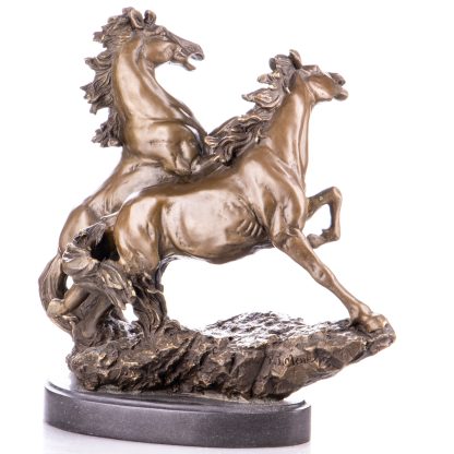 Bronzefigur Pferde 33x31x16cm – Bild 4