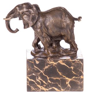 Bronzefigur Elefant 20x18x8cm