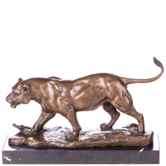 Bronzefigur Löwin 22x35x12cm