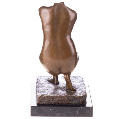 Moderne Bronzefigur Nackter weiblicher Torso 22x15x12cm – Bild 3