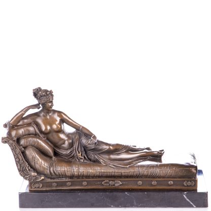 Bronzefigur der Pauline Bonaparte Venus Victrix nach A.Canova 20x33x13cm