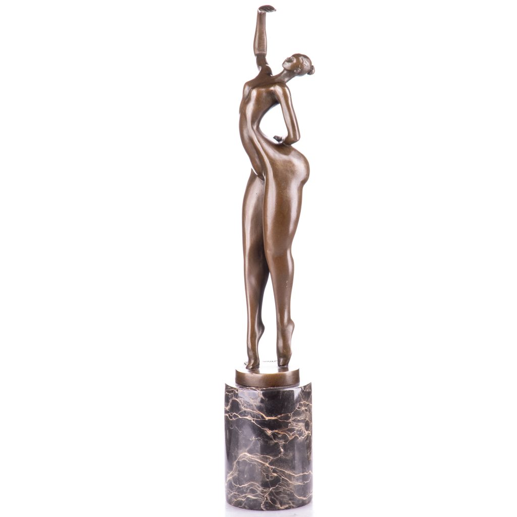 Moderne Bronzefigur Weiblicher Akt 45x9x8cm Moderne Bronzefigur Weiblicher Akt 45x9x8cm