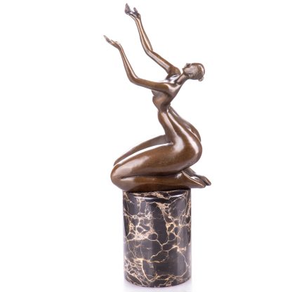 Moderne Bronzefigur Weiblicher Akt 32x13x10cm2