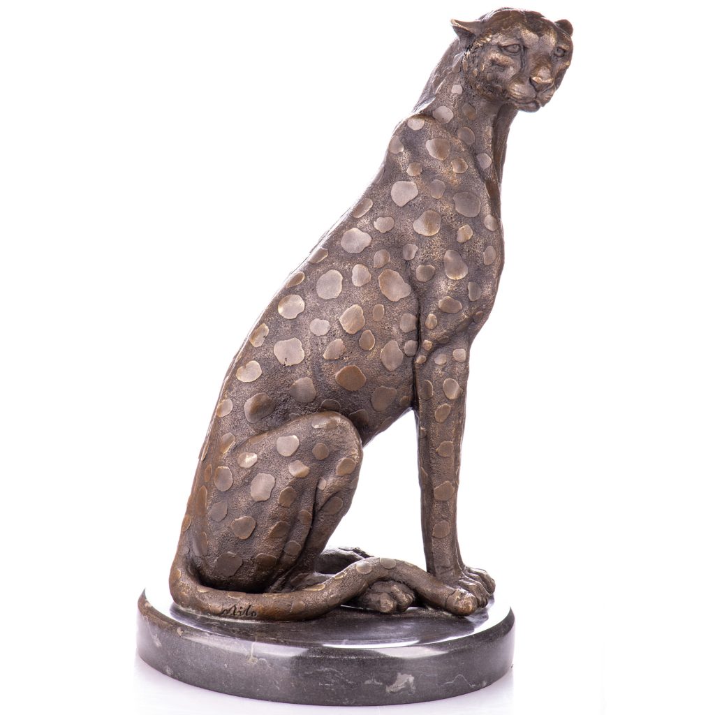 Bronzefigur Gepard 39x22x22cm Bronzefigur Gepard 39x22x22cm