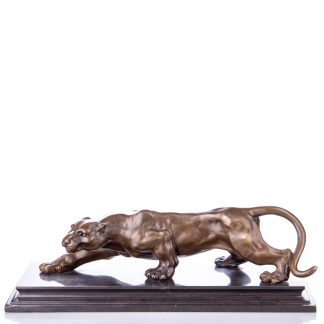 Bronzefigur Panther 13x40x17cm