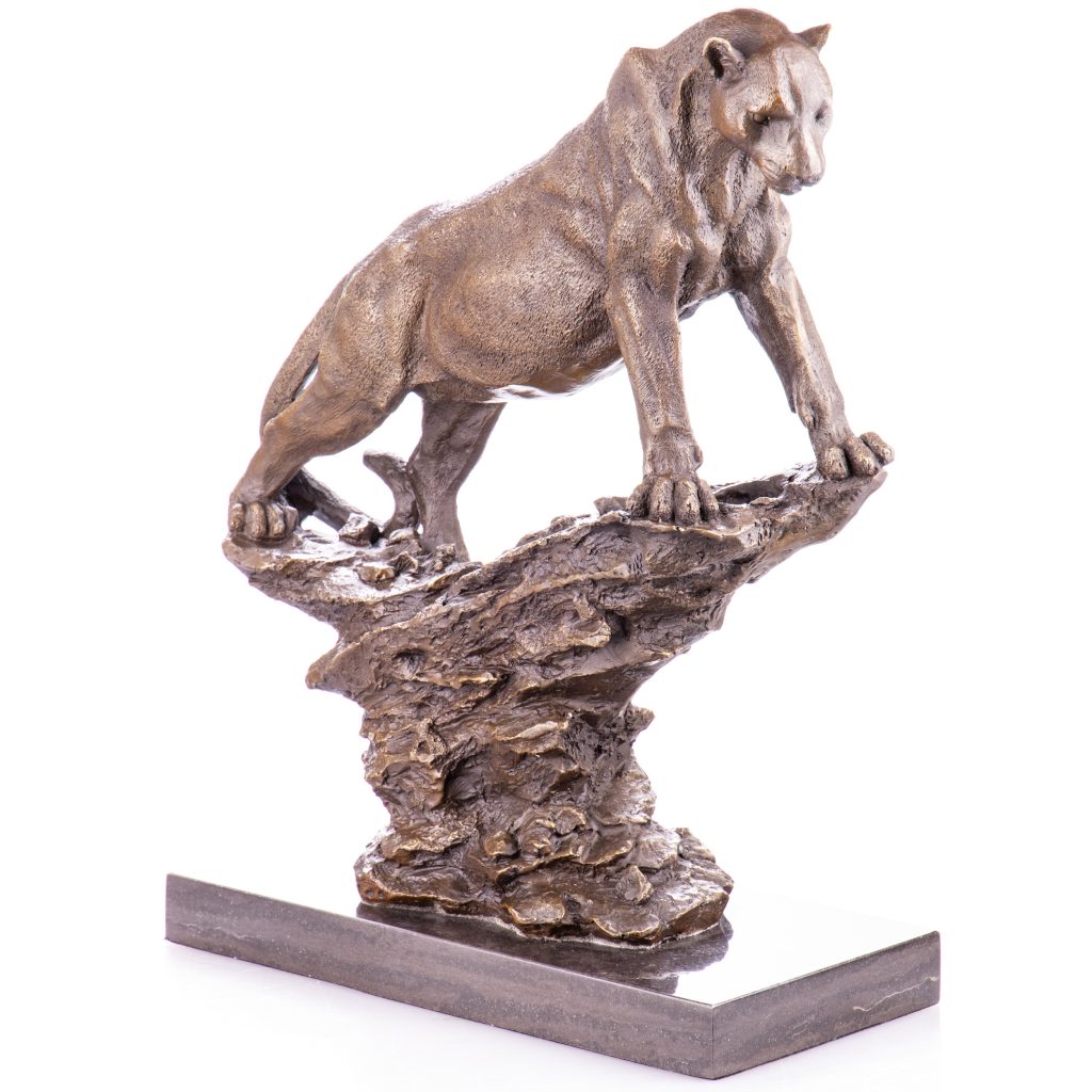 Bronzefigur Panther 41x29x14cm Bronzefigur Panther 41x29x14cm