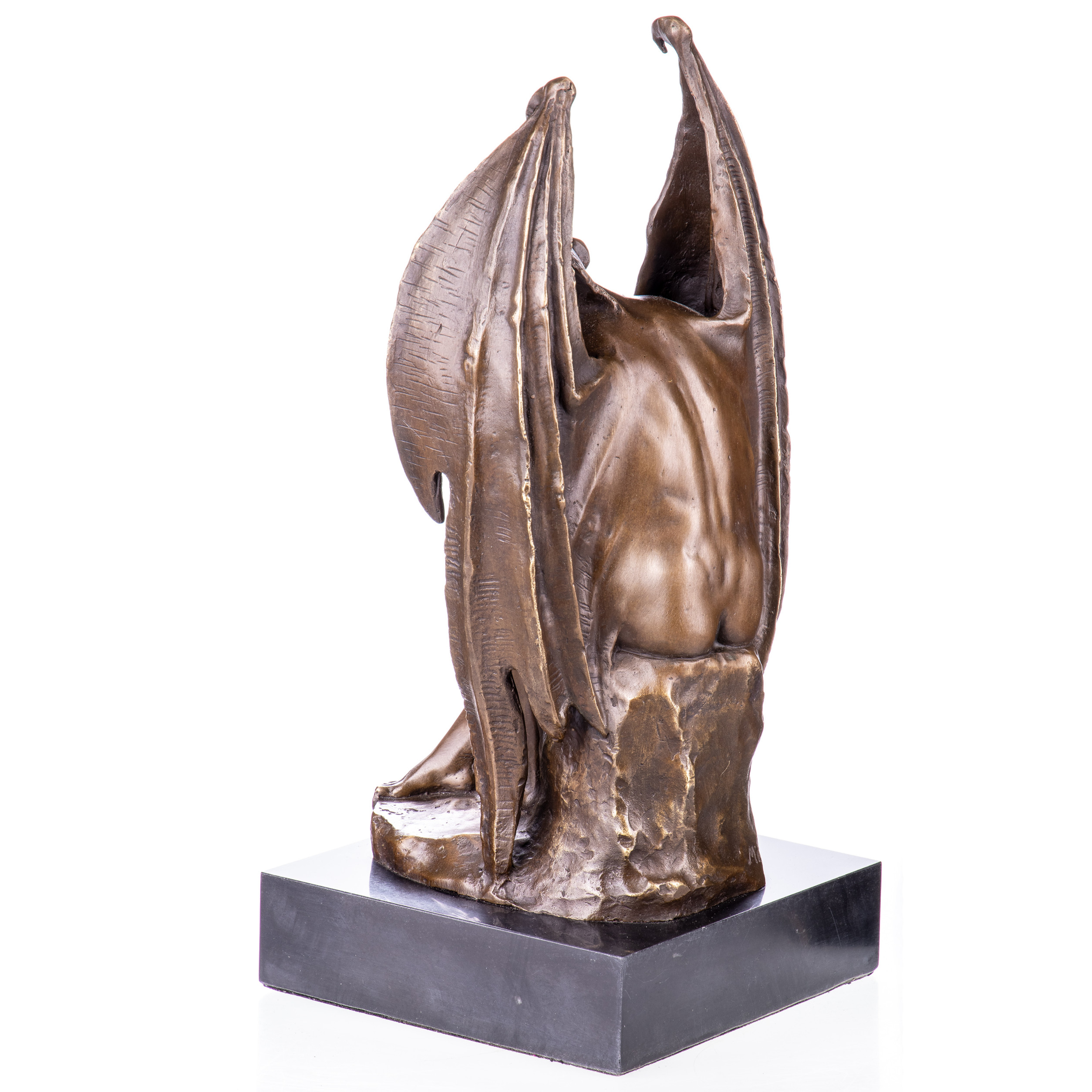 Bronzefigur Teufel 34x16x16cm2 Bronzefigur Teufel 34x16x16cm2