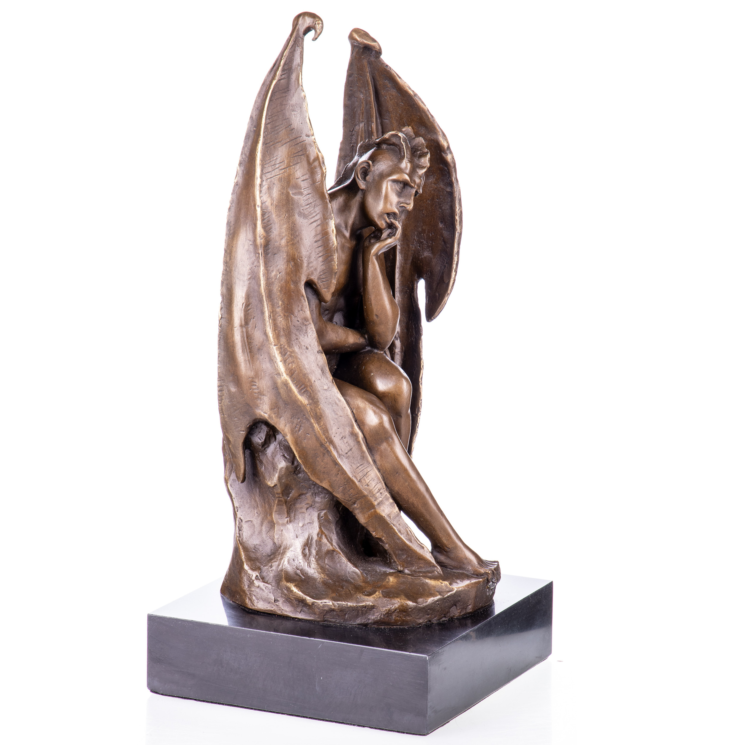 Bronzefigur Teufel 34x16x16cm3 Bronzefigur Teufel 34x16x16cm – Bild 3