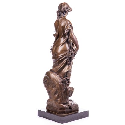 Jugendstil Bronzefigur Blumenmädchen 67x22x22cm2