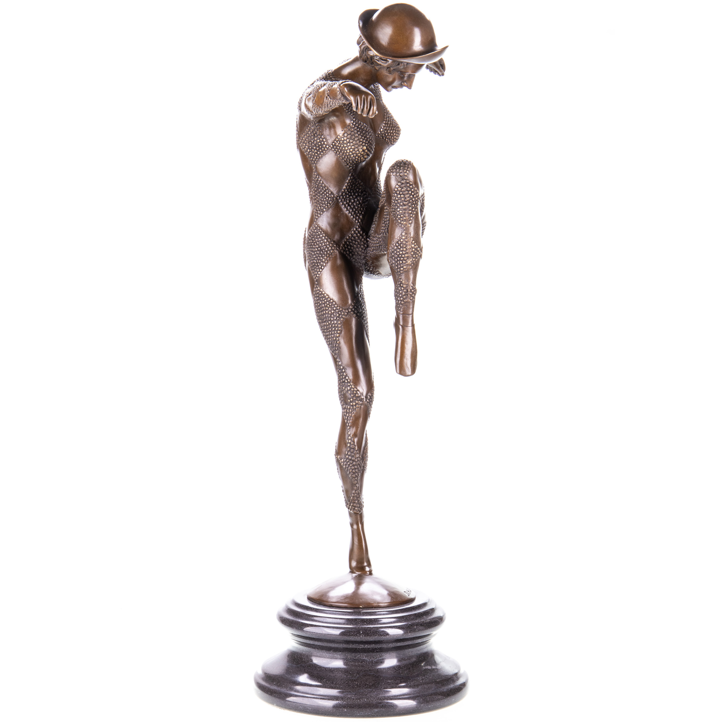 Art Deco Bronzefigur Tänzerin 70x52x24cm2 Art Deco Bronzefigur Tänzerin 70x52x24cm2