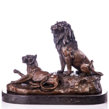 Bronzefigur Löwen 29x36x18cm