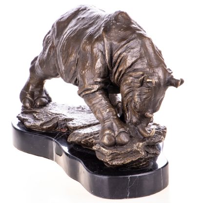 Bronzefigur Nashorn 22x32x16cm2