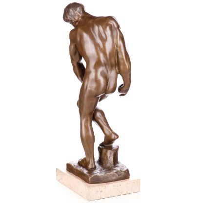 Bronzefigur männlicher Akt Adam oder Die Schöpfung des Menschen nach Rodin 45x17x15cm2