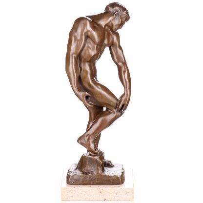 Bronzefigur maennlicher Akt Adam oder Die Schoepfung des Menschen nach Rodin 45x17x15cm4 416x416 - Bronzefigur männlicher Akt "Adam oder Die Schöpfung des Menschen" nach Rodin 45x17x15cm